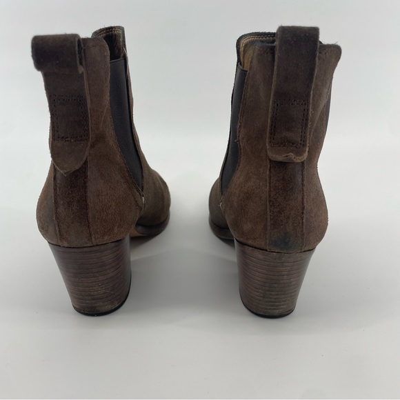 Rag & Bone Brown Suede Chelsea Boots with Heel - Size 7 - Picture 6 of 8